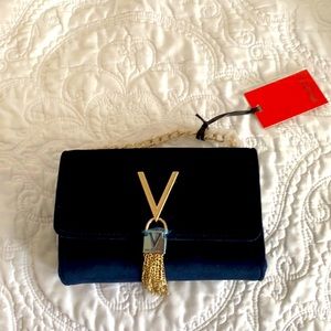Small crushed velvet Valentino bag